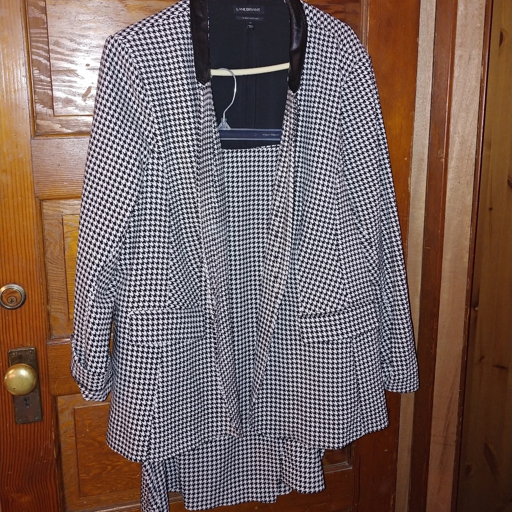 Lane Bryant houndstooth suit